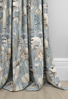 Zebedee, Shale - Made to Measure Curtains